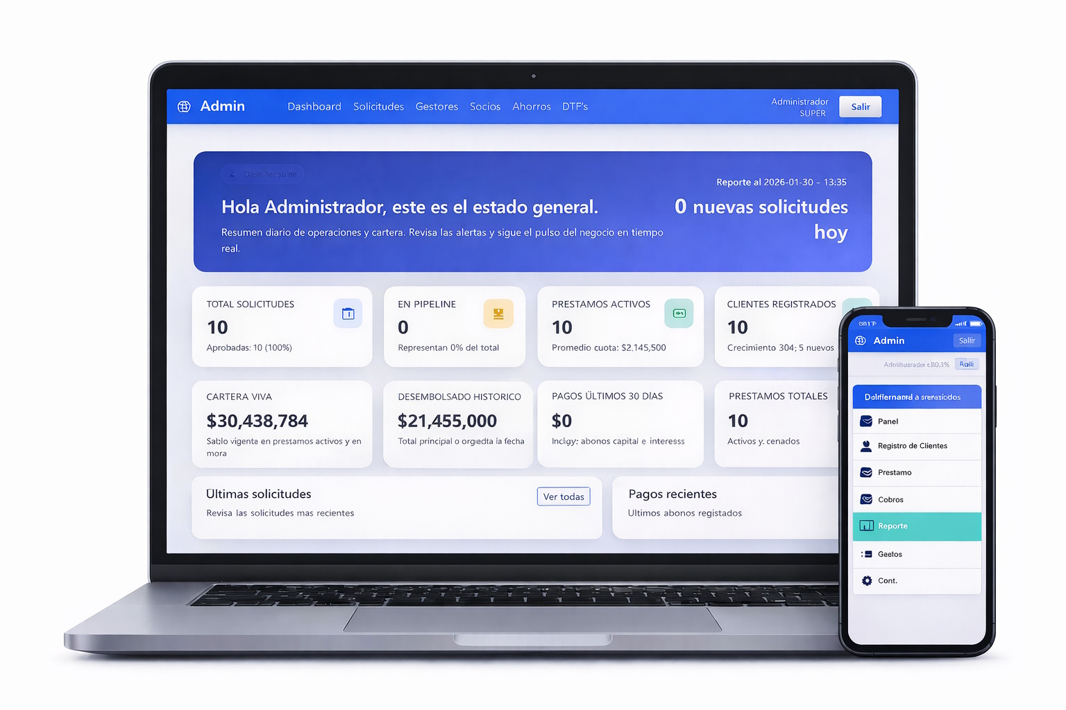 Captura control de usuarios 