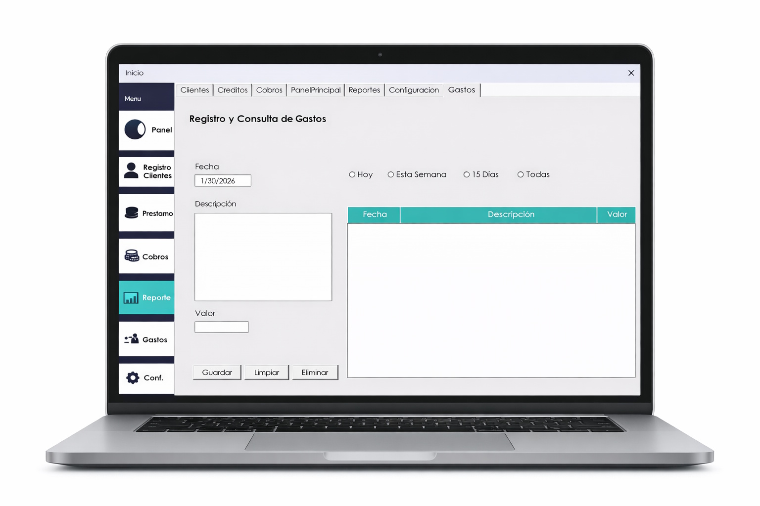 Captura plantillas contables 